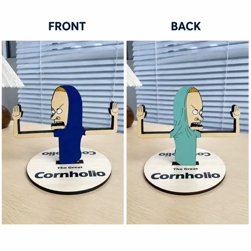 Cornholio Wooden Toilet Paper Holder, Funny Laser Cut Wooden Bathroom Decor, Rustic Toilet Paper Roll Holder, Handmade Home Organizer campingessentials