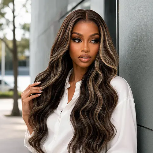 [New Arrival]Frodio Veralux™ Blend Human Hair Loose wave Wig 9x6 Lace Brown Blonde Highlight | Wear & Go Glueless wigs Beginner Friendly#SohoChic
