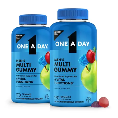 One A Day Men's Multivitamin Gummies Dietary Supplement 170ct - 2 Pack