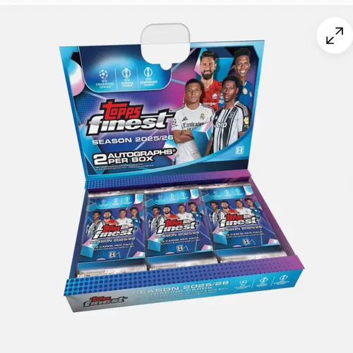 2025-26 Topps Finest UEFA Soccer Hobby Box