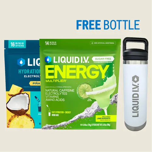 TikTok Shop Exclusive Mocktail Duo Bundle - Liquid I.V. Hydration Multiplier - Hydration Powder Packets | Electrolyte Powder Drink Mix | Convenient Single-Serving Sticks | 8 Vitamins & Nutrients | 2 Pack (30 Servings)​