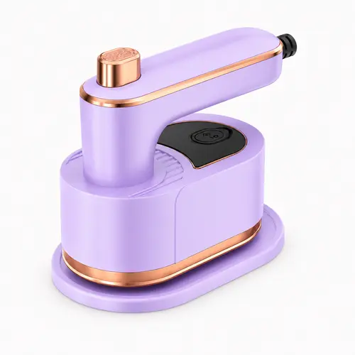 2-in-1 Mini Travel Steamer Iron for Clothes, Portable Fast-Heating Garment Steamer with 90° Swivel Handle, Compact Handheld Steam Iron for Travel, Dorm, Home & Gifts