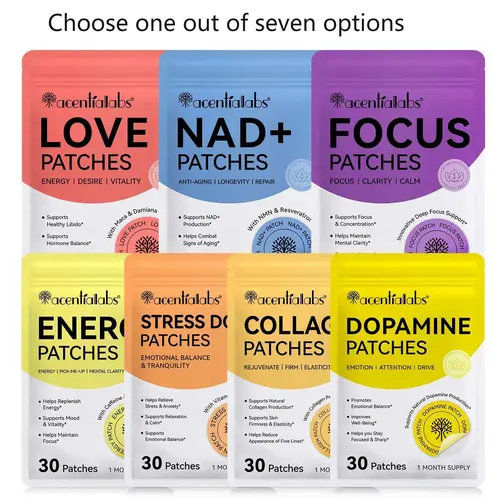 Acentialabs Transdermal Patches, Discreet Skin Repair Patch, Skincare Tool for Everyday Use, Suitable for Public Scenarios without Affecting Appearance, Skin Repair for Daily Life & Social Occasions