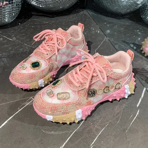 Women's Casual Sports Shoes, Spring & Fall, Low Top, PU Material, Rubber Sole, Anti-Slip, Stylish Sneaker, Casual Trendy Sneakers, Fashionable, Versatile, Student Shoes