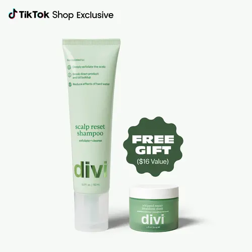 Scalp Reset Shampoo for Buildup & Oily Scalp with FREE Mini Hair Mask | Divi