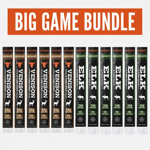 Wild Game Bundle (LIMITED INVENTORY) Elk, Venison, and Pork Meat Sticks Zero Sugar