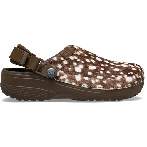 Crocs Adult Crafted Pony Hair Animal Print Clogs