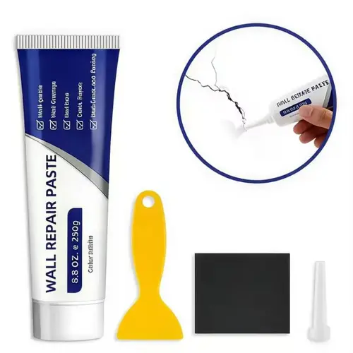 Drywall Patch Repair Kit - 250g Fast-Drying Mending Paste, 50% Off Crack Sealant Adhesive Caulk for Homeowners, Fixes Holes, Both Indoor/Outdoor Waterproof Sealing Tool