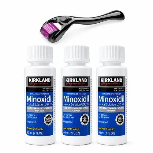 Kirkland Minoxidil 5% Hair Growth Solution - Universal for Men & Women | 3-Month Supply | Targets Pattern Baldness & Thinning at the Root....