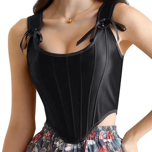 Grace Karin Women's Renaissance Boned Overbust Corset Top - Adjustable Elastic Corset, Polyester Blend, Boned Structure