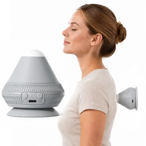 AddWin Rechargeable Heated Massage Roller with Multiple Massage Modes, Portable Body Massage Tool