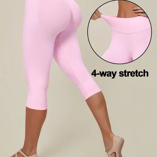 GYMER High Waisted Capri Leggings for Women Tummy Control Yoga Pants Casual Athletic Lounge Activewear #BackToSchool Womenswear