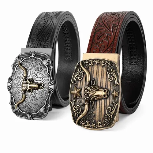 BELTROAD Men's 2-Pack Vintage American Traditional Assorted Color West
