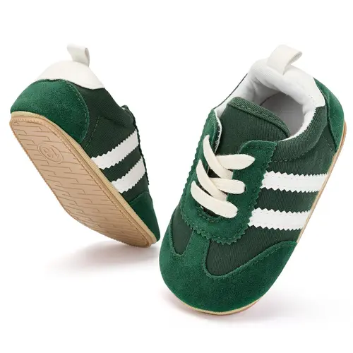 Unisex Baby Toddler Shoes - Slip-On Ankle-Low Prewalker First Walker Shoes, Lightweight Durable Comfy Slippers, Toddler Flats for 0-1.5 Yrs (6,9,12,18 Months) Little Kids, Indoor Outdoor Baby Items