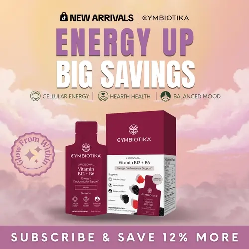 Liposomal Vitamin B12 + B6 | 12-Packet Starter Kit | Cellular Energy, Brain & Nerve Health | Cardiovascular Support | Dual B12: Methylcobalamin + Adenosylcobalamin | Active P5P & Methylfolate | Vegan | Third-Party Tested