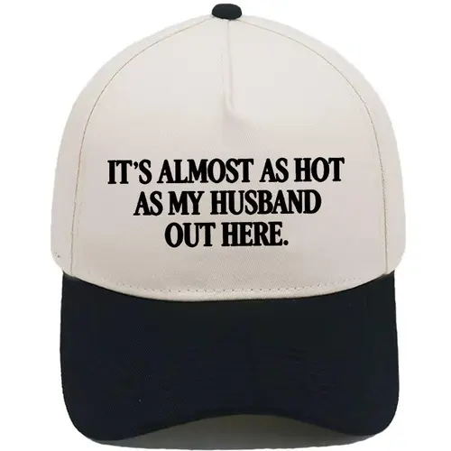 Main Character Energy Funny Slogan Baseball Cap Effortless Glamour Two Tone Beige Black Baddie Y2K Viral Humorous Statement Beach Vacation Trendy Sun Hat