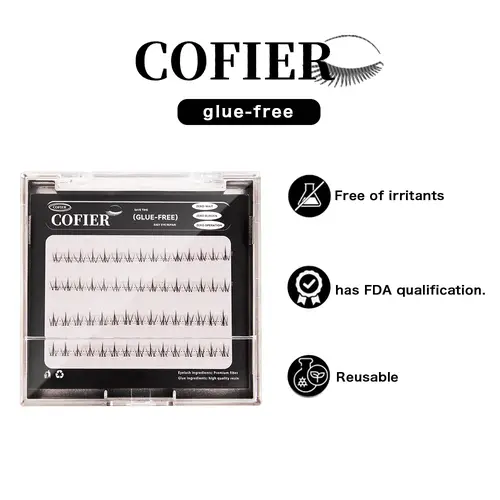 Glueless Snap-in Lower Lashes with Natural Curl, Irritant-Free False Eyelashes for Quick 3-Second Application, Lower Lashes Only, Cosmetic, Short Lashes