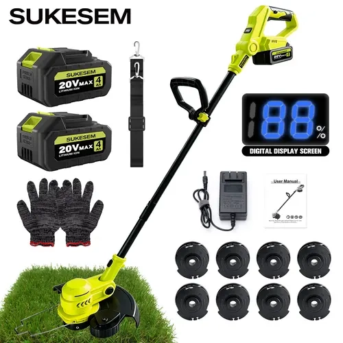 SUKESEM 3-in-1 20V Cordless String Trimmer - 20V Brush Cutter, Grass C