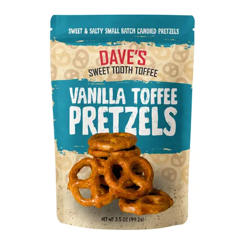Toffee Covered Pretzels - Vanilla Bean - Dave's Sweet Tooth