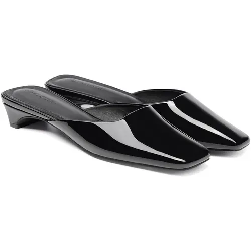 Coutgo Women's Satin Mules, Closed Square Toe Slip-On Kitten Heels for Women, Backless Lightweight Casual Dress Shoe, Footwear,back to school,back to school haul