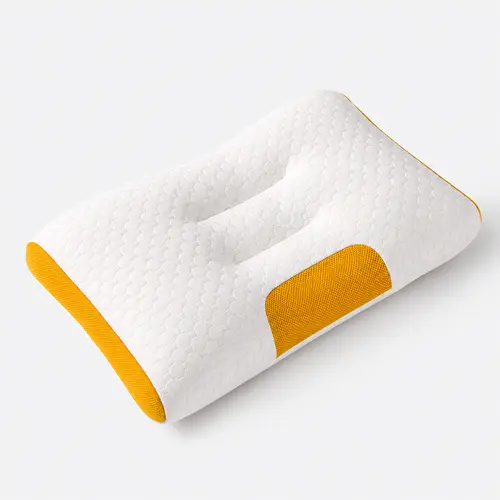 【Only 1 Gift Per Customer】【Random Color 】Ergonomic Neck Pillow for Sleeping, Breathable Cervical Support Pillow, Random Gray or Orange 4