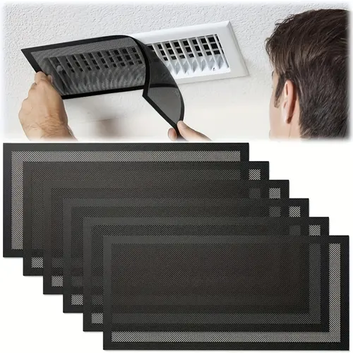 Home Supplies Magnetic Vent Cover, 6-Piece 5.5x12in, No Power Required, Easy to Install, Compatible with Heating/Cooling Systems & Air Purifiers, Six Pieces
