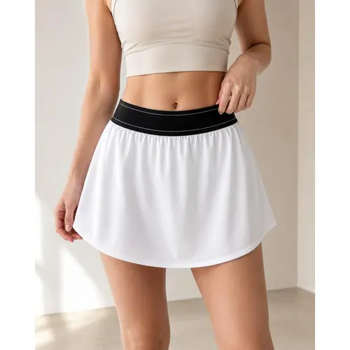Women's casual sports skirt, suitable for fitness and tennis, new style, high-quality fabric, casual sporty fashion