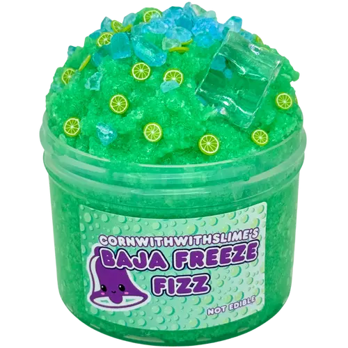 Baja Freeze Fizz 8oz Slime Snow Fizz Texture Scented Like Soda