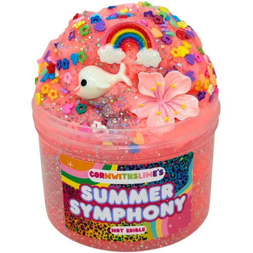 Summer Symphony 8oz Slime Icee Texture Scented Peach Bellini