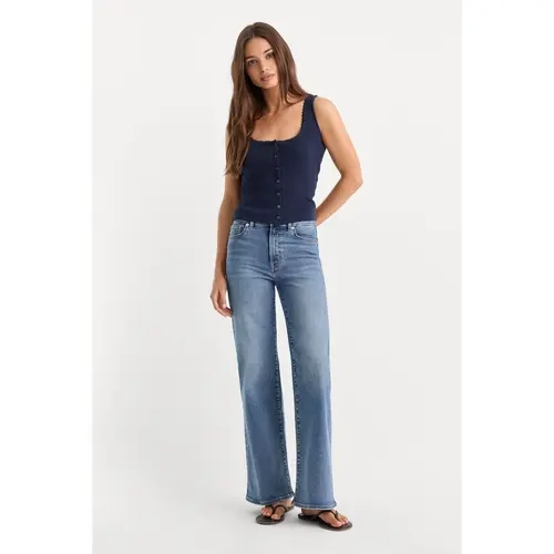 ALWAYS FITS SLIM PALAZZO JEANS | TAWNY