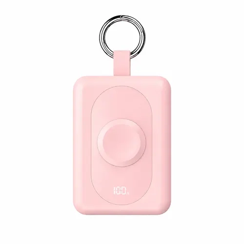5000mAh Smartwatch Charger Power Bank with Built-in Cables, Keychain Portable Battery Pack Compatible with Apple Watch, Compact Travel Charger Gift for Students sohochic