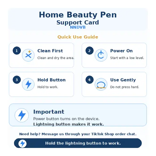 Rechargeable Beauty Pen with Adjustable Settings, Blackhead Remover and Pore Cleansing Tool with Mixed Replacement Accessories for Daily Cosmetic Care