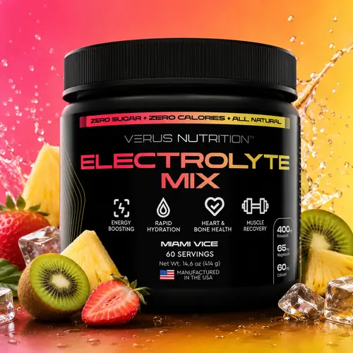 Electrolyte Powder - Miami Vice - 60 Servings - 0 Calorie | Sugar Free Electrolytes for Keto & Vegan | Natural Mineral Hydrating Ingredient Electrolyte Mix