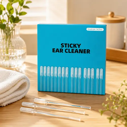 Reusable Sticky Ear Cleaning Stick - Lightweight, Gentle, Daily Earwax Removal Tool with Soft Adhesive Tip for Dry Earwax, Portable, Storage-Friendly Ear Hygiene Tool N2, Earwax Removal Tools, Cleaning Stick Manual Earwax Removal Tools