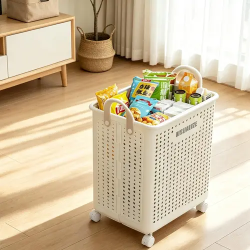 UDEAR Multifunctional Portable Laundry Basket, Large-Capacity Household Storage Basket, Bathroom Storage Basket