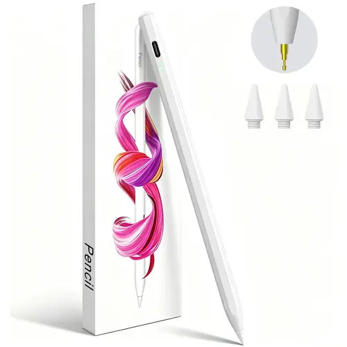 Stylus Pen for iPad(2018-2026)-2X Fast Charge with Tilt Sensitivity & Palm Rejection for iPad 11/10/9/8/7/6th Gen, Air 5/4/3/M4/M3/M2, Pro 13"/12.9"/11"/M4, Mini 7/6/5th BackToSchool, Accessories, Tablet Styluses