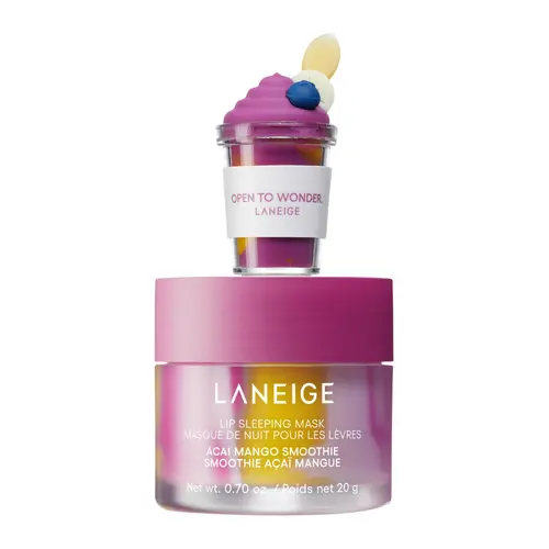 NEW Exclusive Bundle: Laneige Lip Sleeping Mask Acai Mango + Smoothie Topper Duo