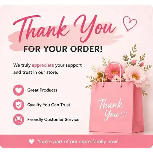 Sim Cards & Accessories Customer Appreciation Thank You Card - Heartfelt Gratitude Message to Enhance Order Specialness