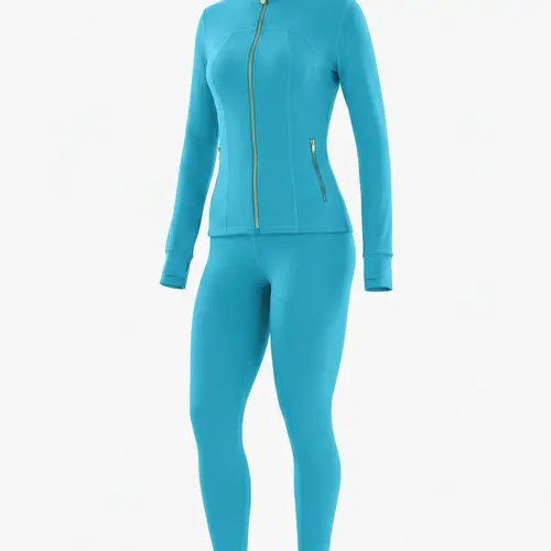 Women Slim Fit Athletic Jacket Matching Leggings Workout Tracksuit backtoschool Activewear Fitness Wear Fitness Gym Clothes,back to school,back to school haul