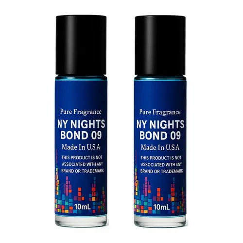 NY Nights Bond 9 Roll-ON SCENT OIL - 10ml Alcohol-Free Long-Lasting Oil-Based Fragrance in Travel-Friendly Roller Bottle