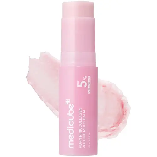 [‮ebucideM‬] PDRN Pink Collagen Volume Multi Balm Stick 10g | All In One Volufiline, PDRN, NAD for Youthful-Looking, Helping Look of Fine Lines, Firming Care, Anti-Aging Care | Korean Skincare