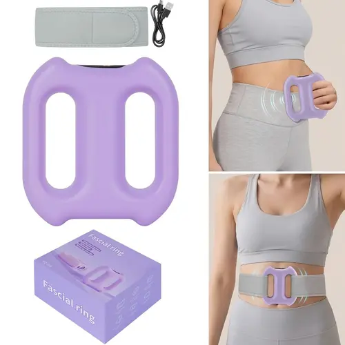 Adjustable Vibrating Dual-Ring Massage Device - 2 Modes, 5 Intensity Levels, Lightweight Portable Comfort Accessory for Daily Use
