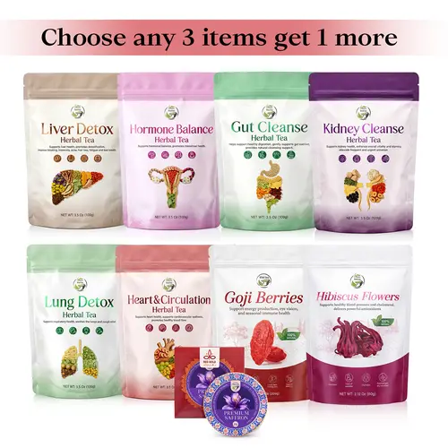 Livestream Buy 3 get 1 freebie- Custom Combination of Herbal Tea, Choose Any 3 items, Natural Herbal Tea, Caffeine-Free, Non-GMO | Daily Beverage | iTREE · Vital-Tea