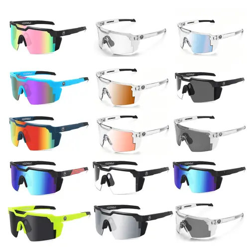 Heat Wave Sport Men's Sunglasses - Windproof UV400 Lenses Eyewear, Outdoor Stuff for Adults for Cycling & Outdoor Activities, Accessories Adults