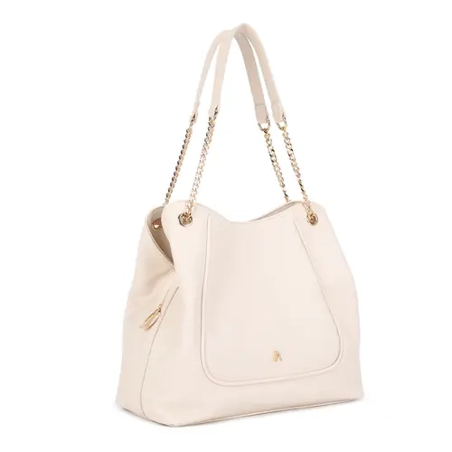 Large Shoulder Bag for Women, Chain Strap Tote Handbag with Front Pocket for Work and Everyday Use