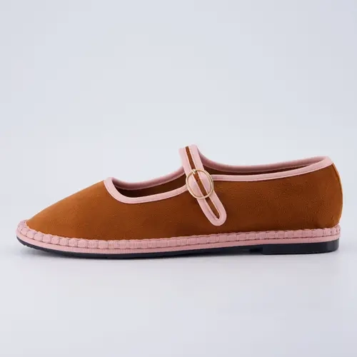 Cushionaire Missy Mary Jane Ballet Flats for Women | Breathable Lightweight Women's Flats with Adjustable Buckle and Cushioned Memory Foam