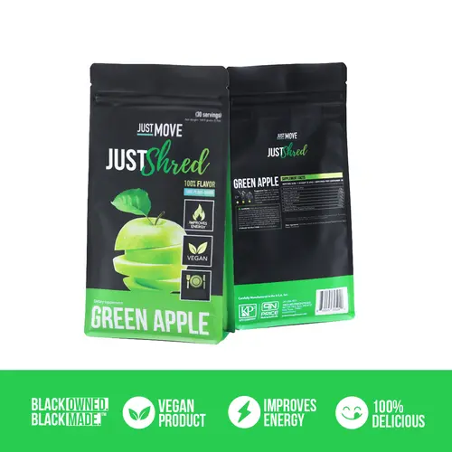 Just Shred - Green Apple – Active Lifestyle Formula Vegan, Dairy Free - Clean Performance Powder (30 Servings), Fitness Vitamin, Nutrition Supplement