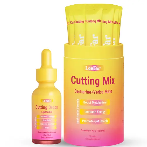 【Leefar Cutting Bundle】Leefar Cutting Mix| Strawberry Açaí flavor*1+Leefar Cutting Drops| Mango Dragonfruti Flavor *1