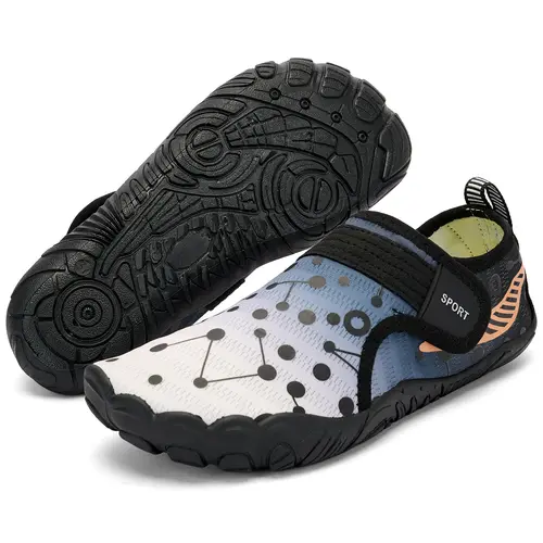 Kids Water Shoes for Toddlers, Barefoot Look Quick-Dry Athletic Sneakers with Fabric Sole, Non-Slip Multi-Size Swim Sand Shoes for Beach Pool (Little/Big Kid)#backtoschool