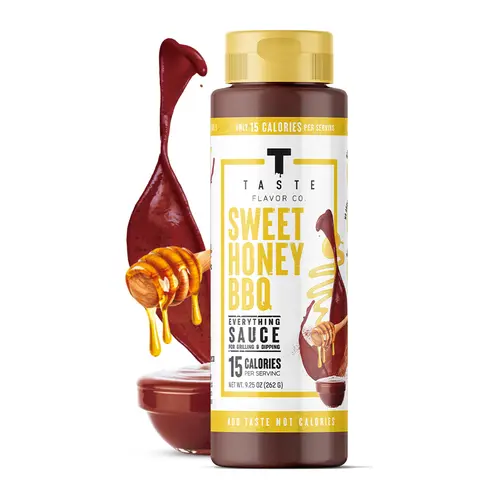 Taste Flavor Co. Sweet Honey BBQ - Low Calorie Keto Friendly Meal Prep Sauce